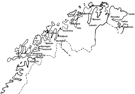Figur 5.2 Kyst- og fjordstrøk i Nord-Norge