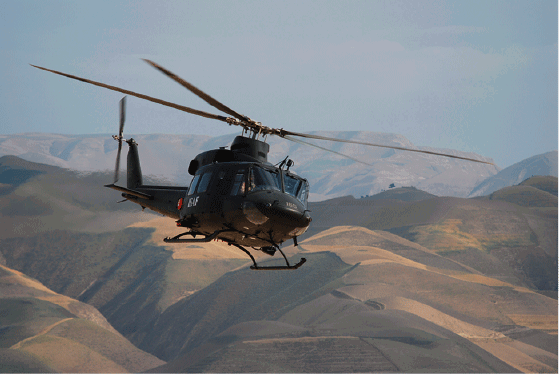 Figur 4.6 I 2008 sendte Norge et helikopterbasert sanitetselement.