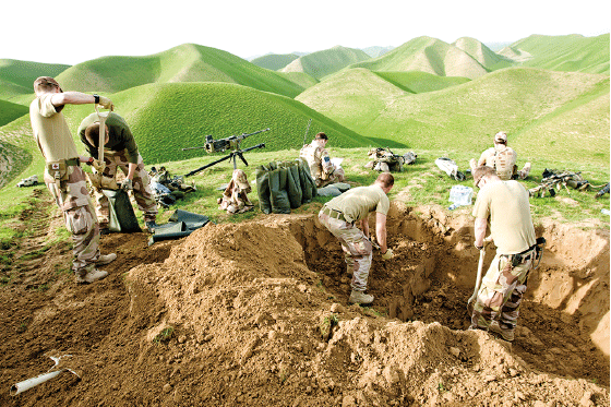 Figur 8.6 Operasjon Chashme Naw var en afghansk-ledet offensiv mot Taliban i Faryab, med militær støtte av ISAF. Den startet 26. mars 2010 og foregikk i distriktene Qaysar, Almar, Khawaja Sabz Posh og Shirin Tagab.
