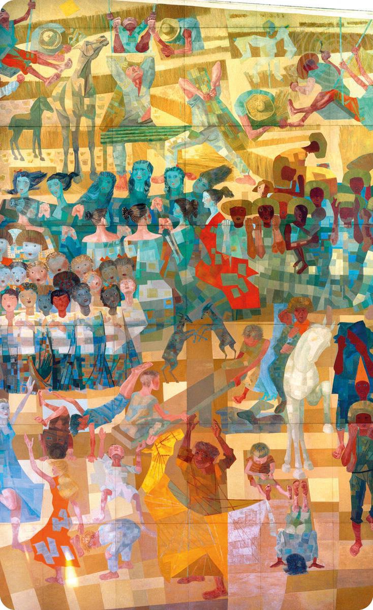 Mural intitulado «Paz» doado às Nações Unidas em 1957, pelo Brasil (artista: Candido Portinari)