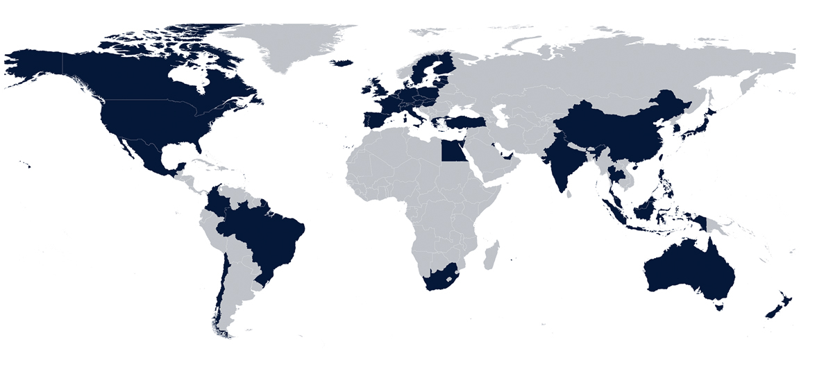 Figur 2.23 Geografisk spredning av fondets strategiske referanseindeks.1