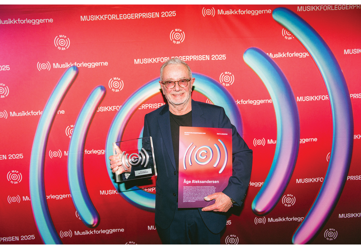 Figur 18.5 Åge Aleksandersen, Musikkforleggerprisen 2025