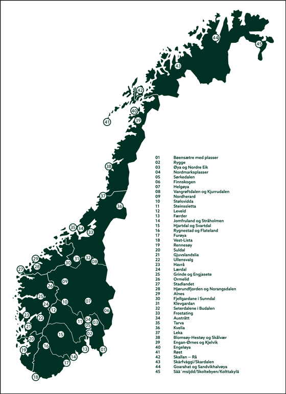 Figure 10.4 Map of the Agricultural Landscapes of Special Interest in 2020.