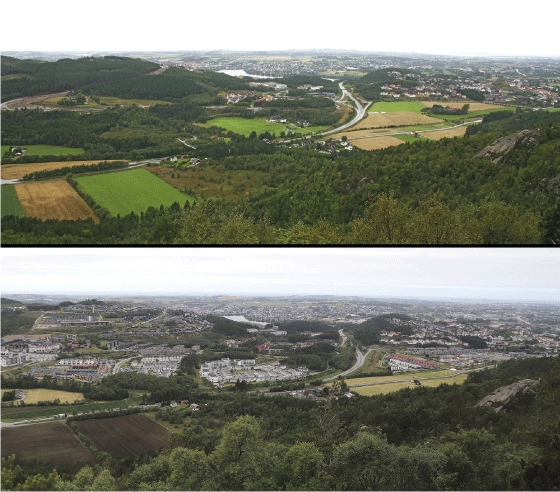 Figure 7.1 Landscape changes.