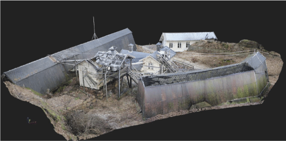 Figure 8.6 Digital reconstruction of the Engene explosives factory in Hurum.
