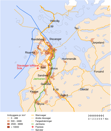 Figur 10.4 Stavangerregionen