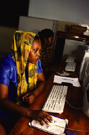 Figur 4.1 Dataundervisning i Tanzania
