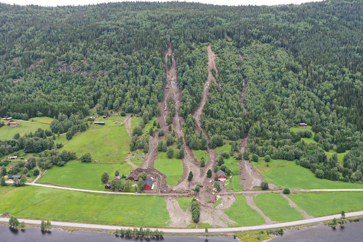 Figur 2.3 Jordskred ved Breie i Ål kommune.