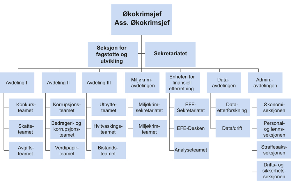 Figur 9.1 Organisering Økokrim