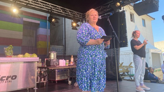 Statsminister Erna Solberg åpner Gladmat 2021