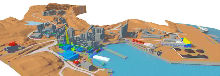 Figure 4.2 Illustration of Norcem’s carbon capture facility