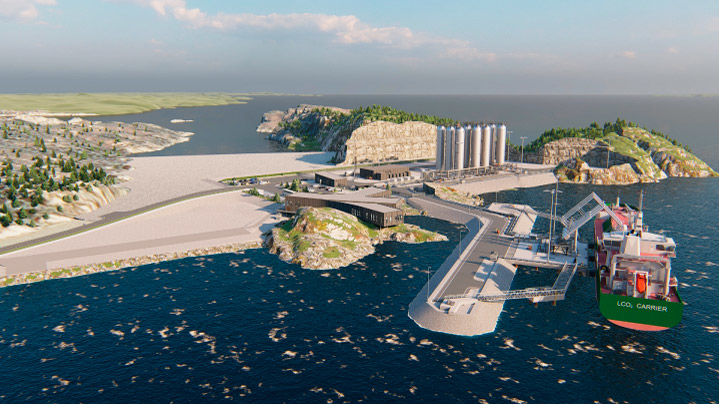 Figure 4.6 Illustration of Northern Lights’ receiving terminal in Øygarden municipality