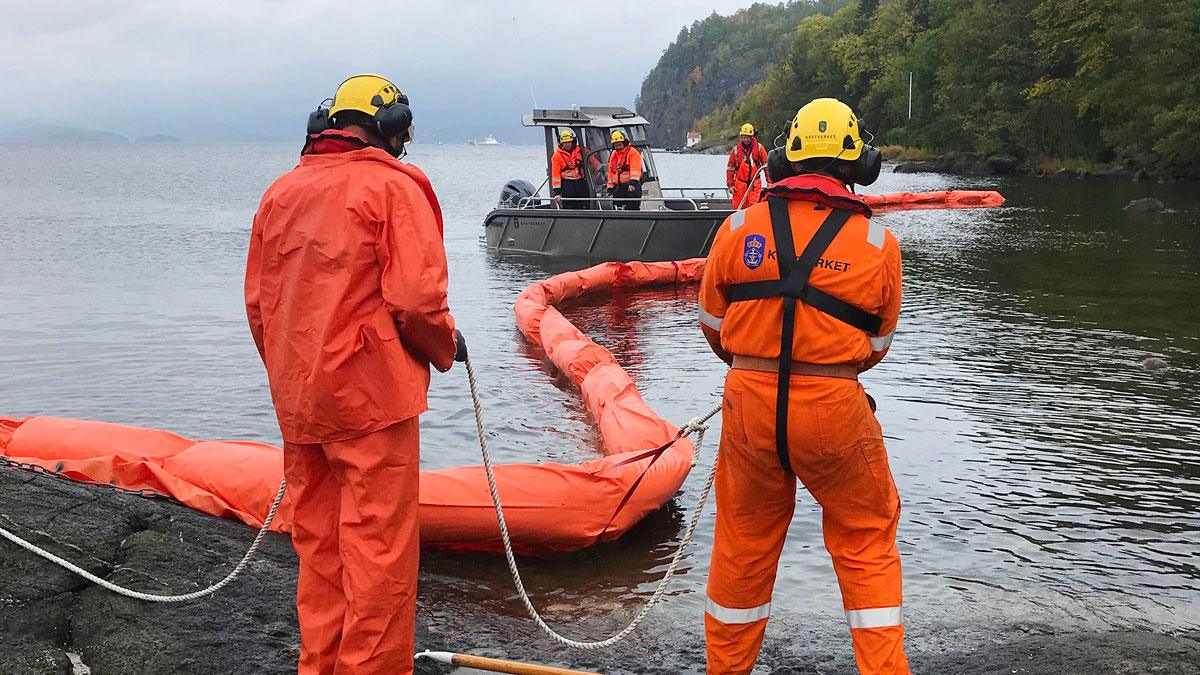 Figure 6.6 From the oil spill response exercise Nordisk 2020.