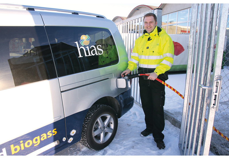 Figur 11.3 Fra avløpsslam til biogass på tanken