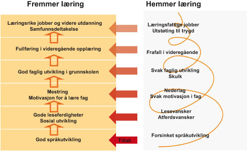 Figur 1.2 Faktorer som fremmer og hemmer læring