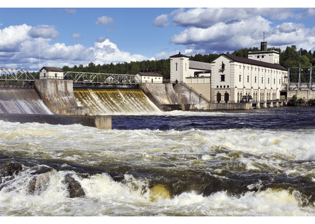 Figur 2.6 Demning i elv, Rånåsfoss kraftverk