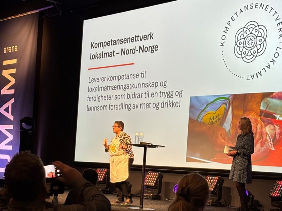 Marta Valdés Richardsen presenterte erfaringene fra matgledearbeidet i Nord-Norge