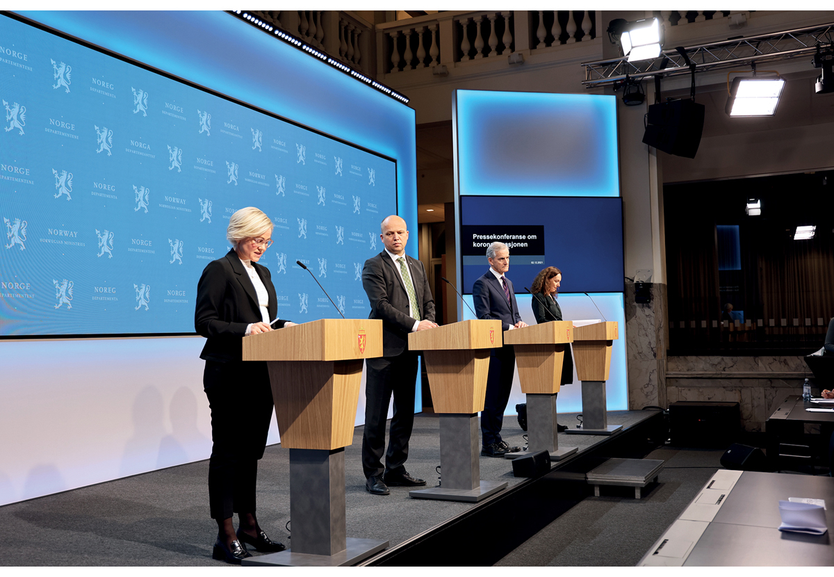 Figur 2.10 Pressekonferanse 2. desember 2021.