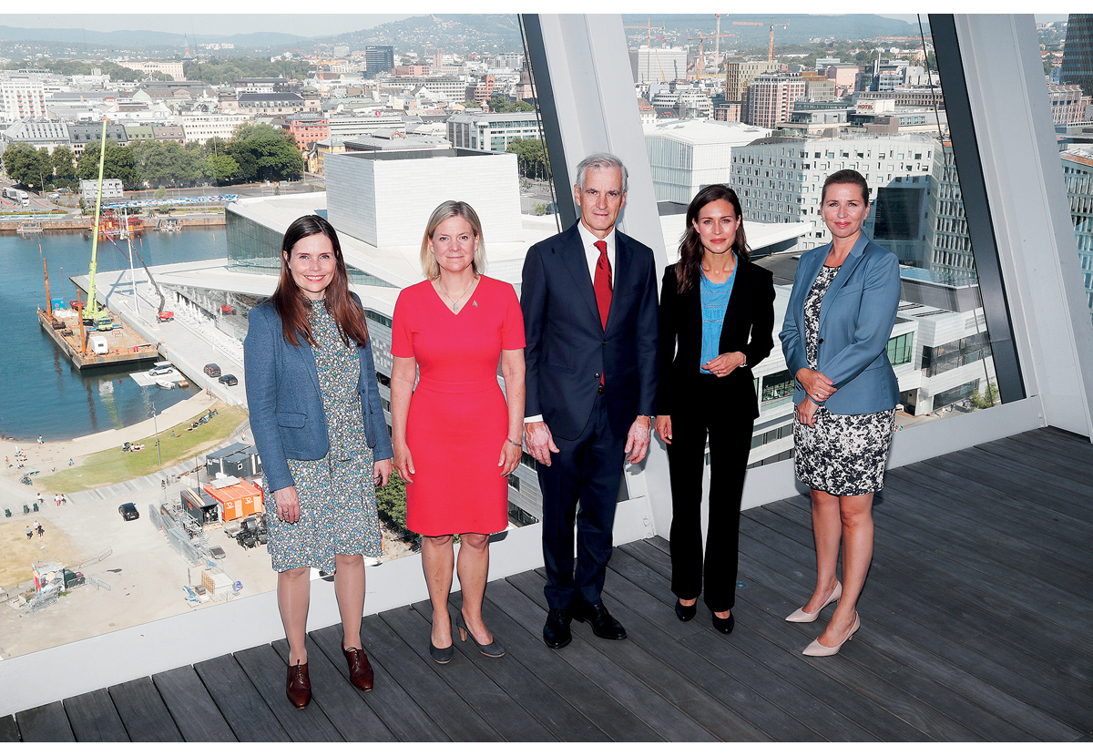 Figur 9.1 Nordisk statsministermøte i Oslo 15. august 2022.