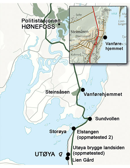 Figur 7.1 Kart over aksjonsområdet.