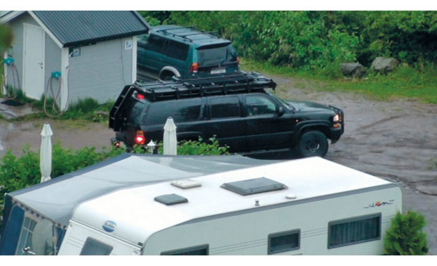 Figur 7.22 Patrulje D-36 snur på Utvika Camping kl. 18.05.
