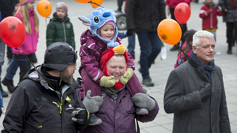 folk i sentrum