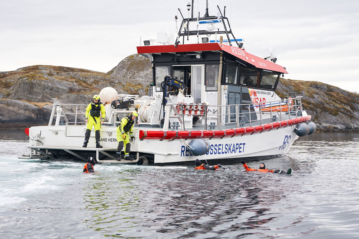 Figure 10.2 The Norwegian Society for Sea Rescue during the Arctic REIHN exercise in 2023