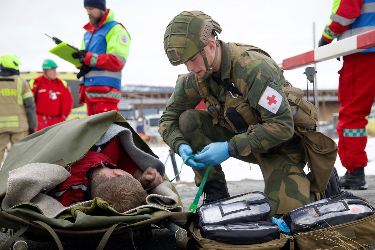 Figure 4.1 Mass casualty exercise in Tynset