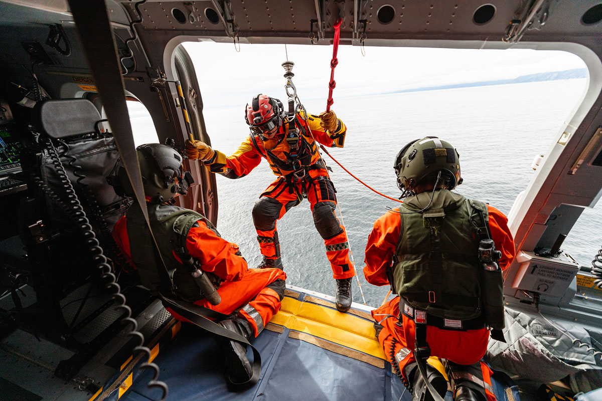 Figure 4.3 SAR Queen rescue operation