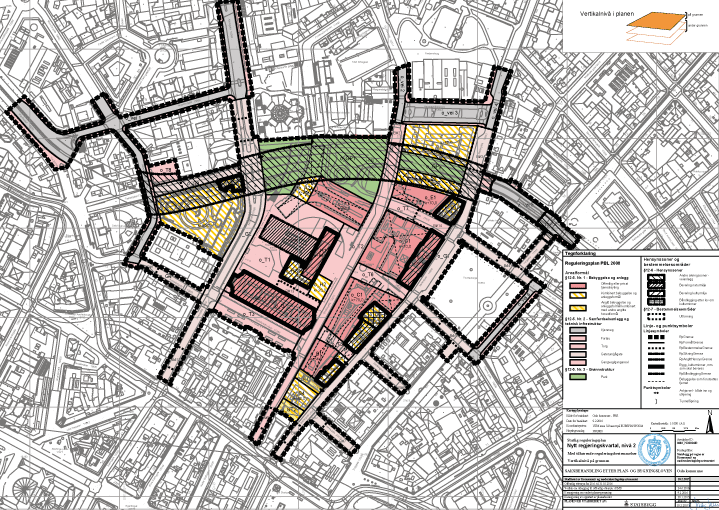 Figur 2.4 Reguleringsplan for nytt regjeringskvartal, februar 2017