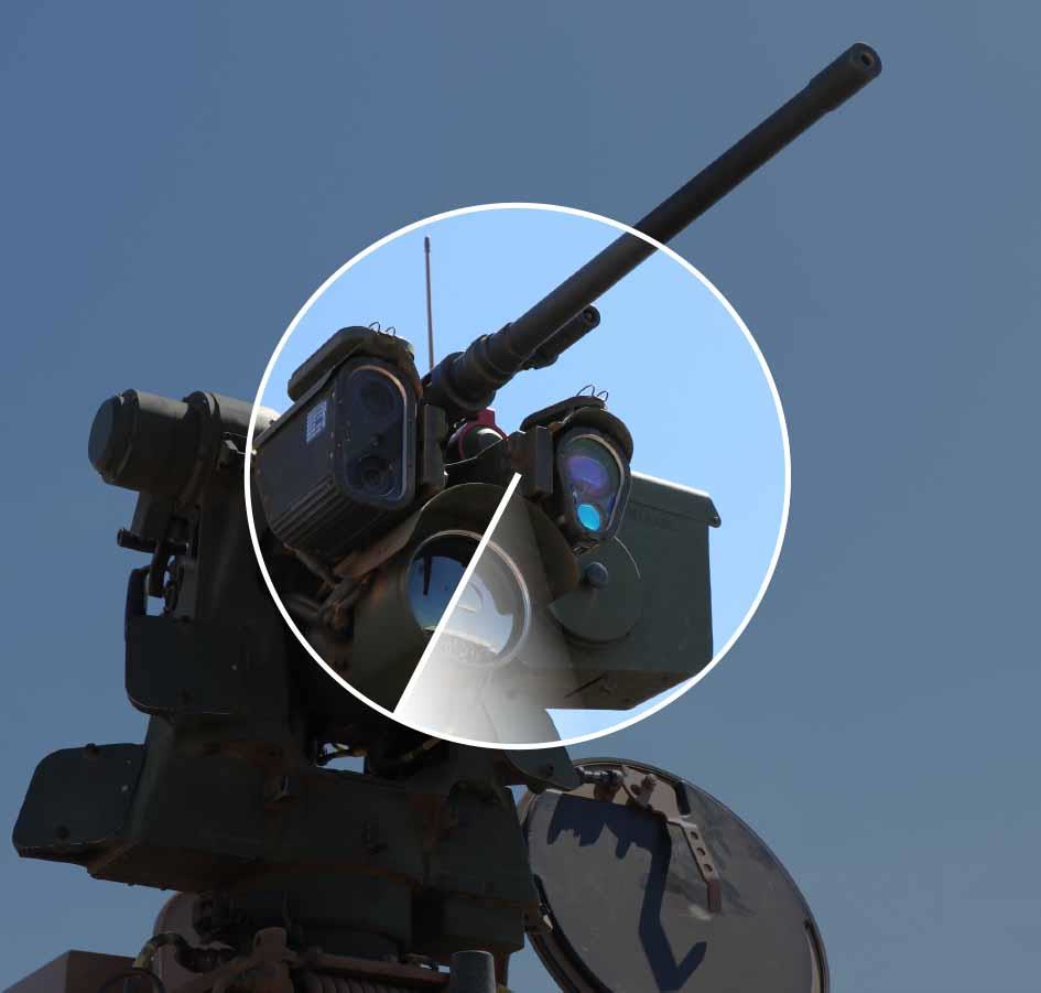 Bilde av en fjernstyrt våpenstasjon (Remote controlled weapon station).