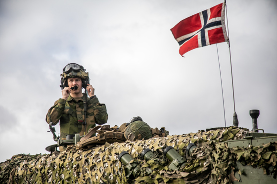 Norsk personell på den fremskutte basen i Litauen