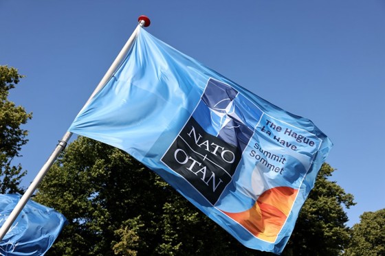 NATO-flag in Hague.