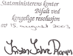 SMK, Kristin Jahre Ramm, signatur